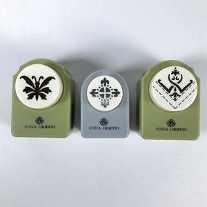 3 Anna Griffin Scrapbook Paper Punches